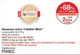 Houmous extra l'atelier blini