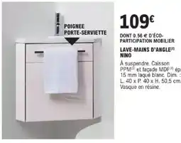 E.Leclerc Brico Lave-mains d'angle nino offre