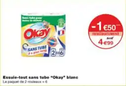 Monop' Essuie-tout sans tube okay blanc offre