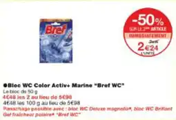 Monop' Bloc wc color activ+ marine bref wc offre