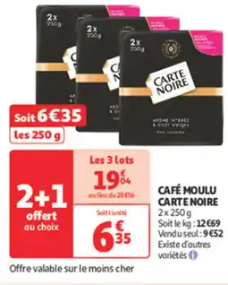 Auchan Supermarché CARTE NOIRE Café moulu offre