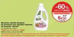 Monop' Lessive liquide bouquet de provence aux extraits naturels de lavande persil offre