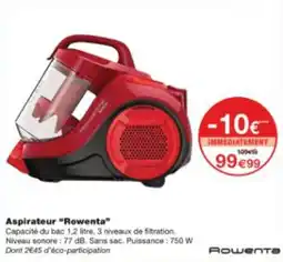 Monop' Aspirateur rowenta offre