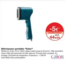 Monop' Défroisseur portable calor offre