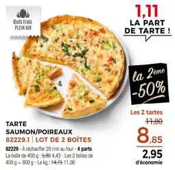 Thiriet Tarte saumon poireaux offre