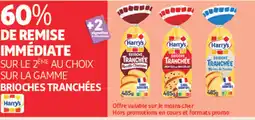 Auchan Supermarché HARR'S Sur la gamme brioches tranchées offre