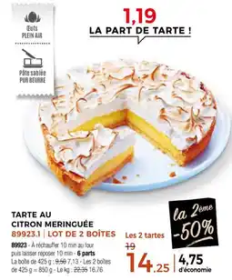Thiriet Tarte au citron meringuée offre