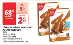 Auchan Supermarché KELLOGG'S Céréales spécial kchocolat au lait offre