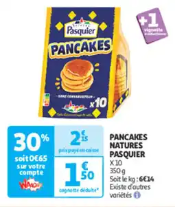 Auchan Supermarché PASQUIER Pancakes natures offre