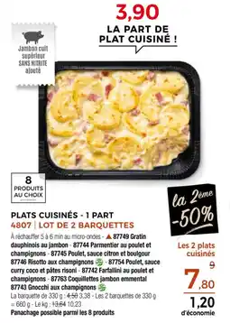 Thiriet Plats cuisinés 1 part offre