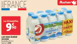 Auchan Supermarché AUCHAN Lait demi-écrémé offre