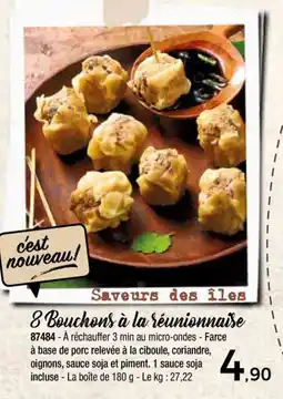 Thiriet 8 bouchons à la réunionnaise offre