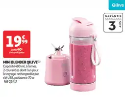 Auchan Supermarché QILIVE Mini blender offre