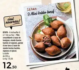 Thiriet Liban 9 mini kebbe boeuf offre