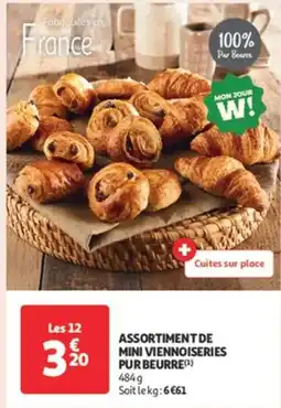 Auchan Supermarché Assortiment de mini viennoiseries pur beurre offre
