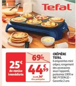 Auchan Supermarché TEFAL Crêpière offre