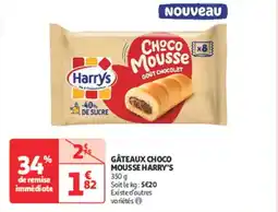 Auchan Supermarché HARRY'S Gùteaux choco mousse offre
