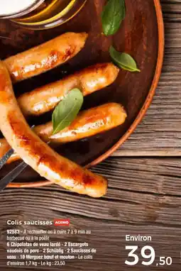 Thiriet Colis saucisses AGEMO offre