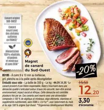Thiriet Magret de canard du sud-ouest offre