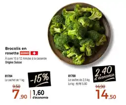 Thiriet Brocolis en rosette AGEMO offre