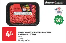 Auchan Supermarché AUCHAN COLLECTION Viande hachée pur bœuf charolais offre