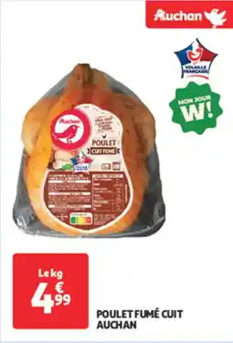 Auchan Supermarché AUCHAN Poulet fumé cuit offre