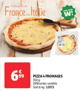 Auchan Supermarché Pizza 4 fromages offre