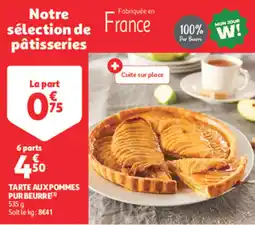 Auchan Supermarché Tarte aux pommes pur beurre offre