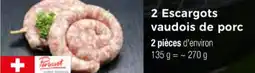 Thiriet 2 escargots vaudois de porc offre