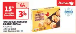 Auchan Supermarché AUCHAN Mini croques monsieur surgeles offre