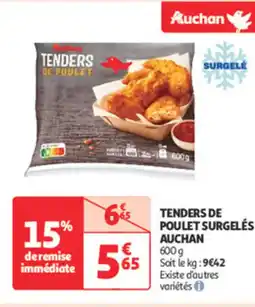 Auchan Supermarché AUCHAN Tenders de poulet surgelés offre