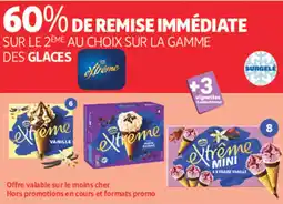 Auchan Supermarché EXTREME Sur la gamme des glaces offre
