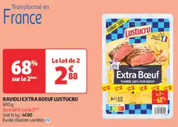 Auchan Supermarché LUSTUCRU Ravioli extra boeuf offre