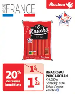 Auchan Supermarché AUCHAN Knacks au porc offre