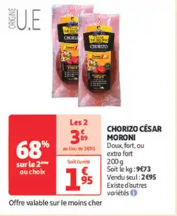 Auchan SupermarchĂ© CĂSAR MORONI Chorizo offre