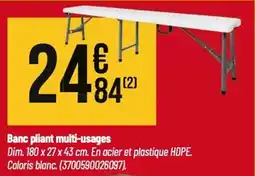 Banc pliant multi-usages