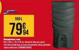 Tridôme Récupérateur à eau offre