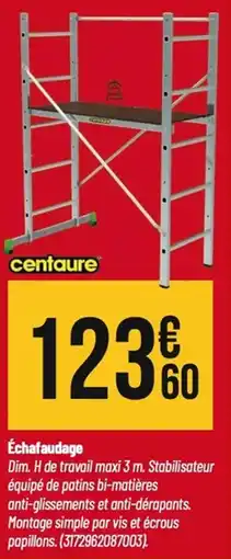 Tridôme Échafaudage offre