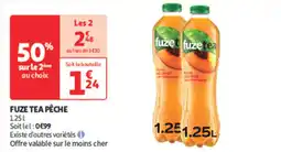 Auchan Supermarché FUZE TEA Pêche offre