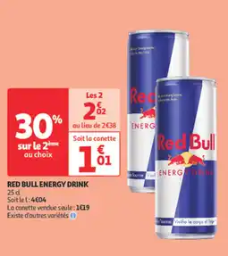 Auchan Supermarché RED BULL Energy drink offre