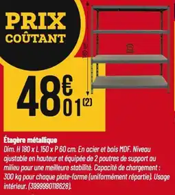 Tridôme Étagère métallique offre