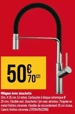 Tridôme Mitigeur évier douchette offre
