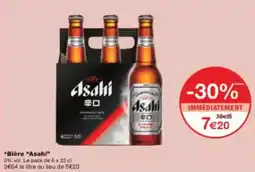 Monoprix Bière asahi offre