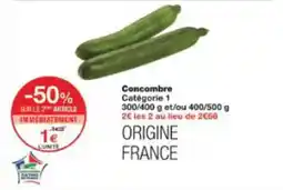 Monoprix Concombre offre