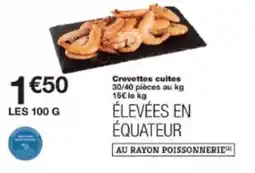 Monoprix Crevettes cuites offre