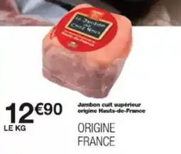 Monoprix Jambon cuit supérieur origine hauts de france offre