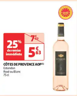 Auchan Supermarché Côtes de provence aop offre