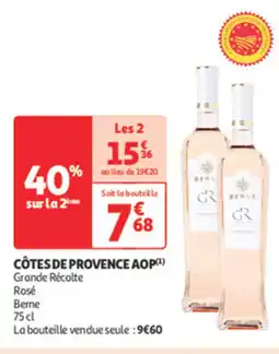 Auchan Supermarché Côtes de provence Aop offre