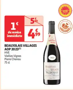 Auchan Supermarché Beaujolais villages Aop 2023 offre