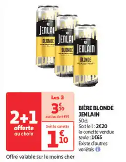 Auchan Supermarché JENLAIN Bière blonde offre
